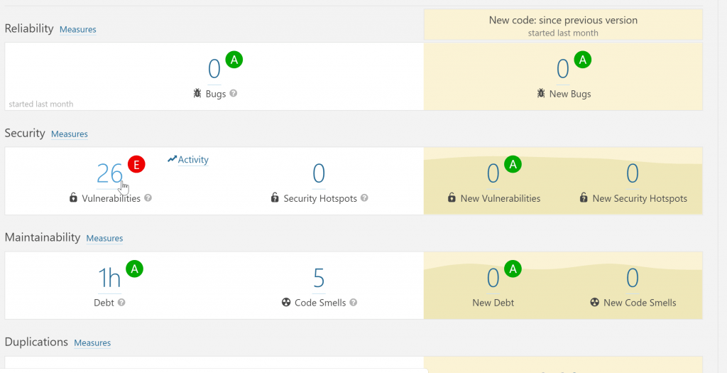 Mulesoft code analyzer screen shot. Mulesoft Code quality.
