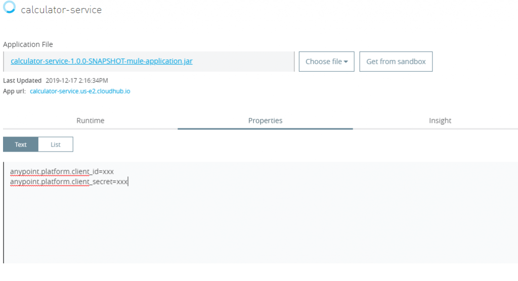 Add App properties